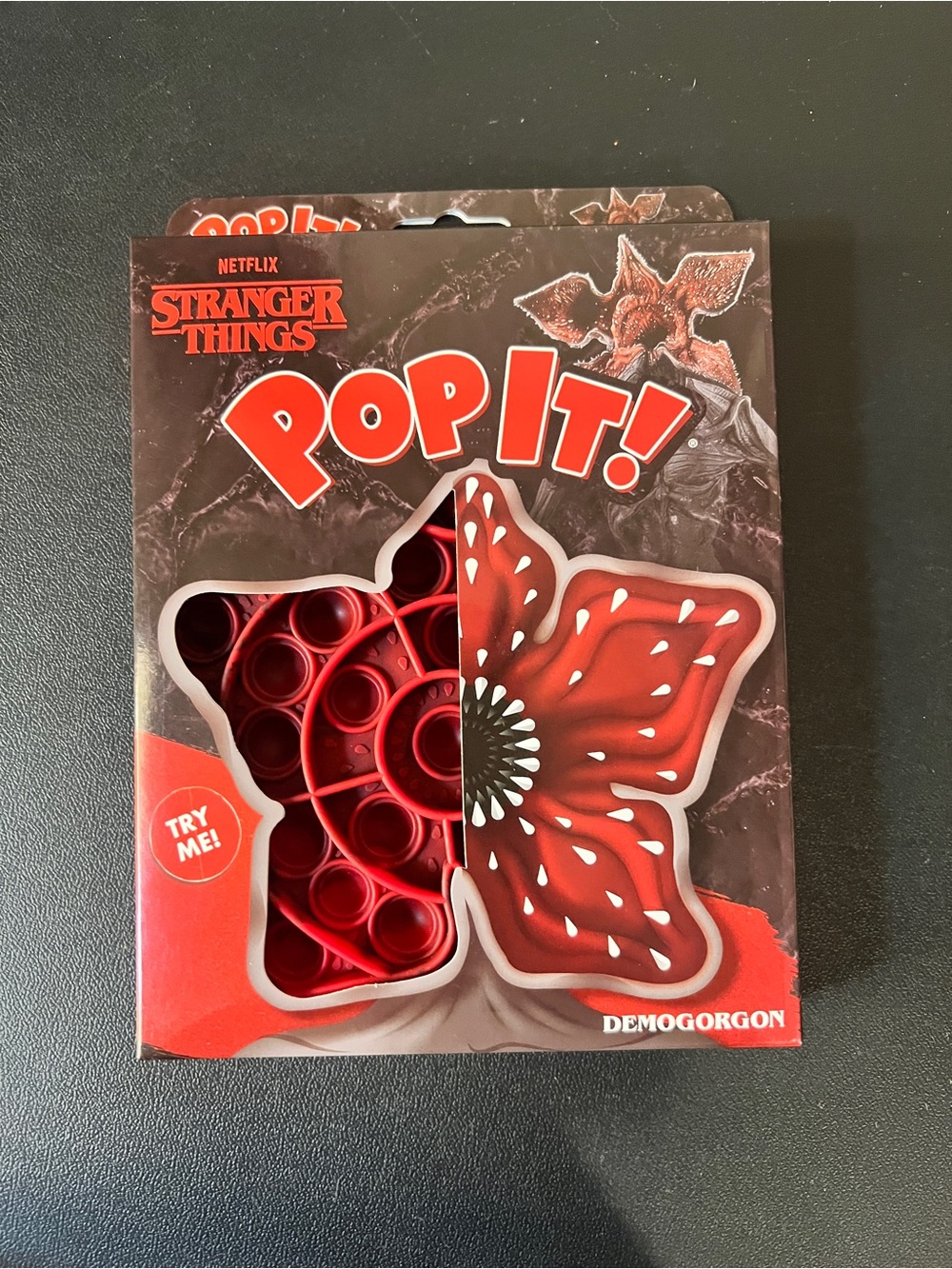 Stranger Things Demogorgon Pop It Fidget Toy Netflix Buffalo Games Red NEW